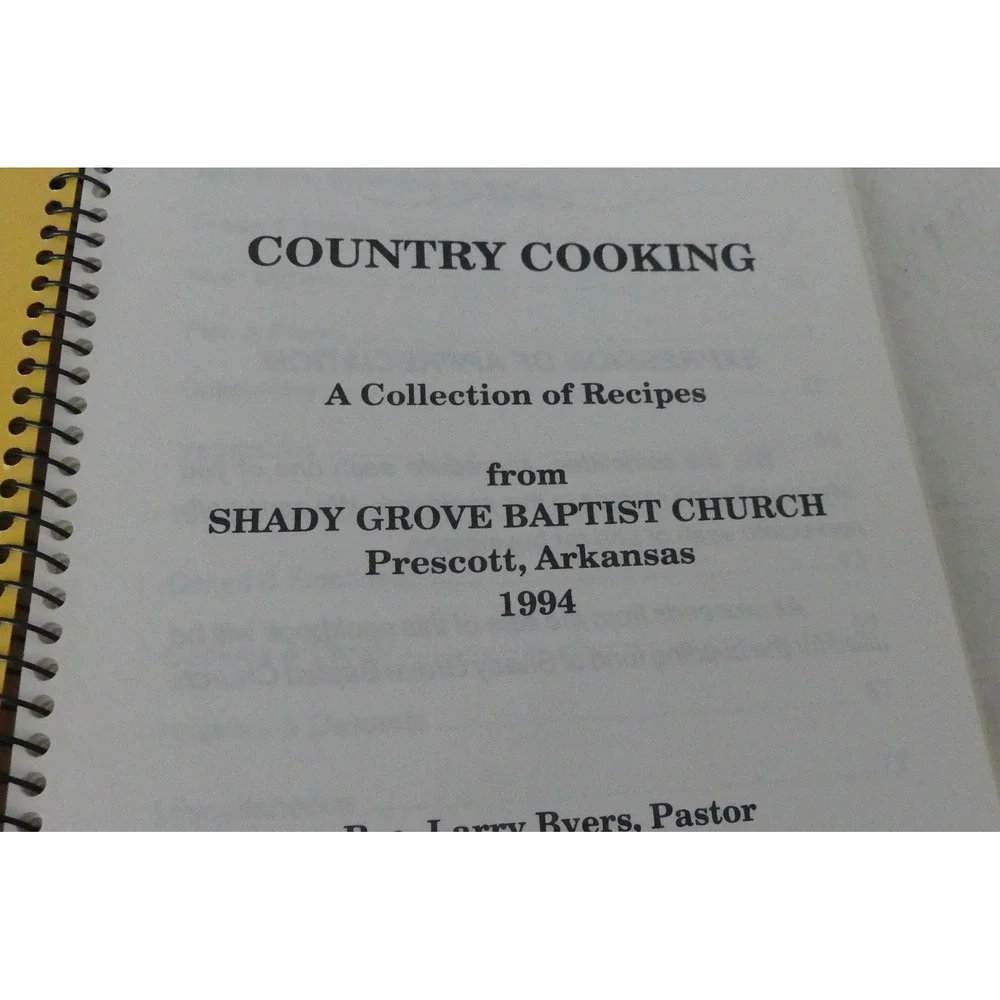 Vintage Church Community Cookbook Lot 4 Books Texas Arkansas Ohio 1970s-1990s